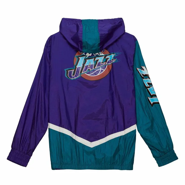 Men039s Jackets and Outerwear Mitchell and Ness Undeniable Full Zip Windbreaker Utah Jazz Men039s Jackets and Outerwear Mitchell and Ness Undeniable Full Zip Windbreaker Utah Jazz