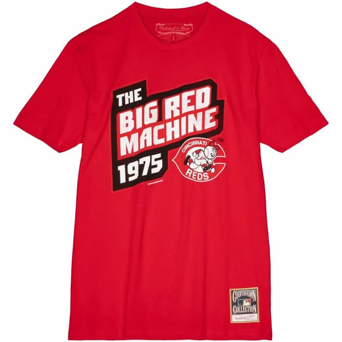 Men039s MLB Mitchell and Ness Big Red Machine Tee Cincinnati Reds