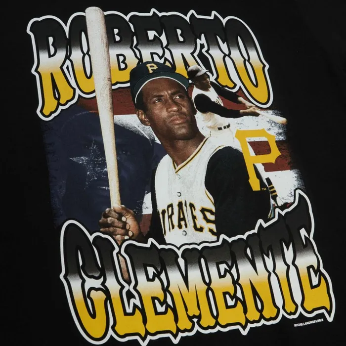 Men039s MLB Mitchell and Ness Heritage Tee Pittsburgh Pirates Roberto Clemente Men039s MLB Mitchell and Ness Heritage Tee Pittsburgh Pirates Roberto Clemente