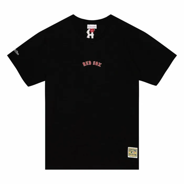 Men039s MLB Mitchell and Ness Insignia SS Tee Boston Red Sox