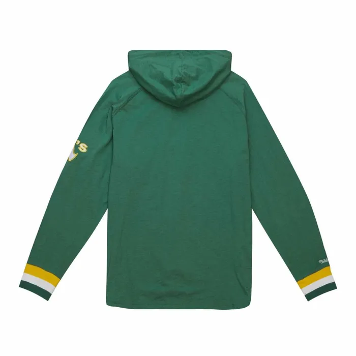 Men039s MLB Mitchell and Ness Legendary Slub Long Sleeve Hoodie Oakland Athletics Men039s MLB Mitchell and Ness Legendary Slub Long Sleeve Hoodie Oakland Athletics