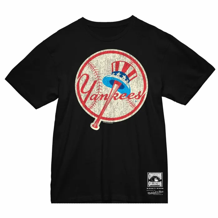 Men039s MLB Mitchell and Ness Under The Lights Tee New York Yankees