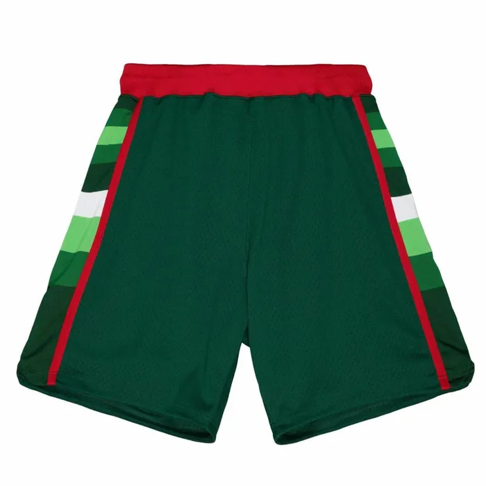 Men039s NBA Authentic Mitchell and Ness Authentic Milwaukee Bucks Road 198384 Shorts Men039s NBA Authentic Mitchell and Ness Authentic Milwaukee Bucks Road 198384 Shorts