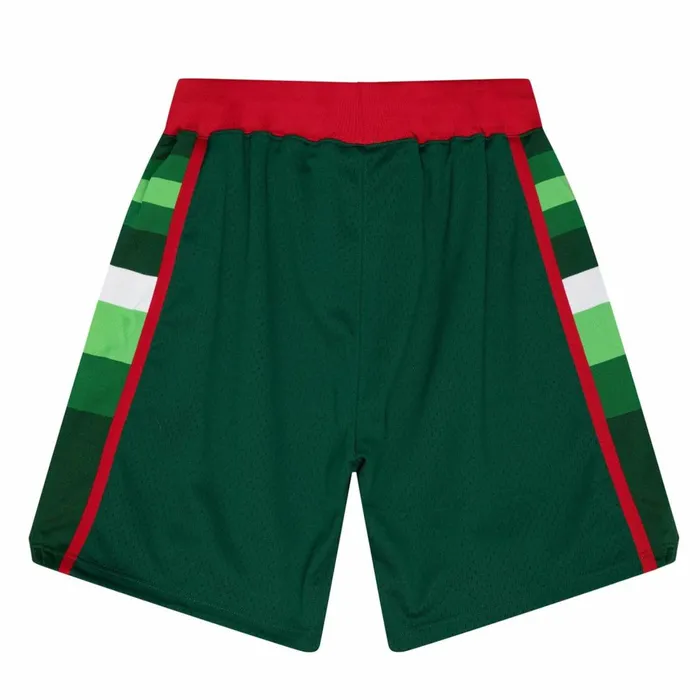 Men039s NBA Authentic Mitchell and Ness Authentic Milwaukee Bucks Road 198384 Shorts Men039s NBA Authentic Mitchell and Ness Authentic Milwaukee Bucks Road 198384 Shorts