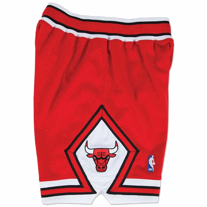 Men039s NBA Authentic Mitchell and Ness Authentic Shorts Chicago Bulls Road 199798 Men039s NBA Authentic Mitchell and Ness Authentic Shorts Chicago Bulls Road 199798