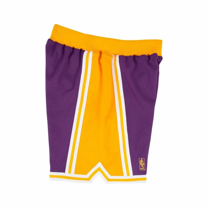 Men039s NBA Authentic Mitchell and Ness Authentic Shorts Los Angeles Lakers Road 199697 Men039s NBA Authentic Mitchell and Ness Authentic Shorts Los Angeles Lakers Road 199697