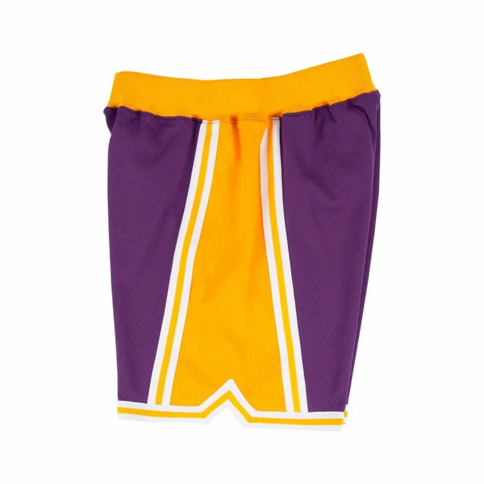 Men039s NBA Authentic Mitchell and Ness Authentic Shorts Los Angeles Lakers Road 199697 Men039s NBA Authentic Mitchell and Ness Authentic Shorts Los Angeles Lakers Road 199697