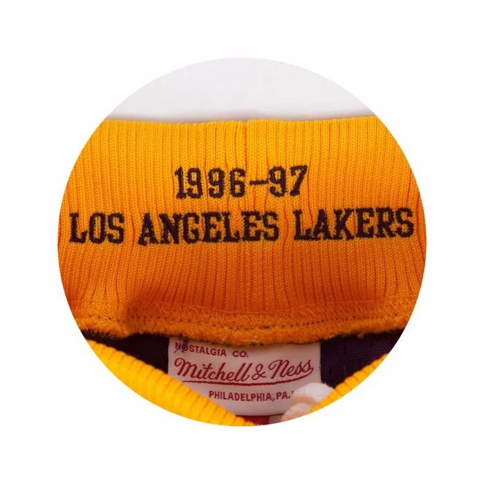 Men039s NBA Authentic Mitchell and Ness Authentic Shorts Los Angeles Lakers Road 199697 Men039s NBA Authentic Mitchell and Ness Authentic Shorts Los Angeles Lakers Road 199697