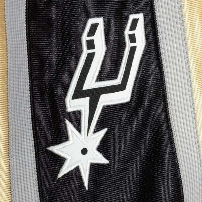 Men039s NBA Swingman Mitchell and Ness 75th Anniversary Gold Swingman San Antonio Spurs 199899 Shorts Men039s NBA Swingman Mitchell and Ness 75th Anniversary Gold Swingman San Antonio Spurs 199899 Shorts