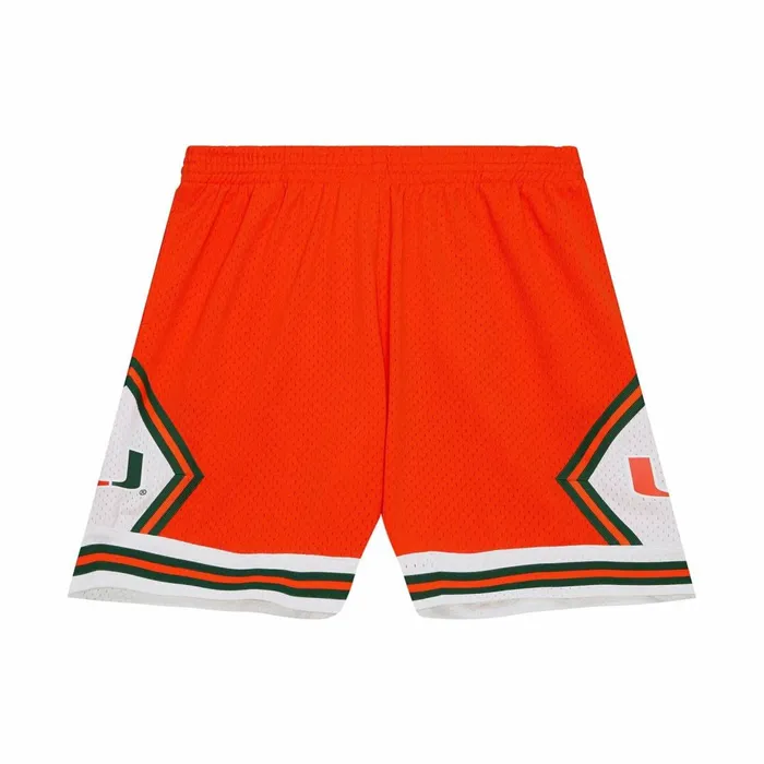 Men039s NBA Swingman Mitchell and Ness Swingman University Of Miami 1992 Shorts Men039s NBA Swingman Mitchell and Ness Swingman University Of Miami 1992 Shorts