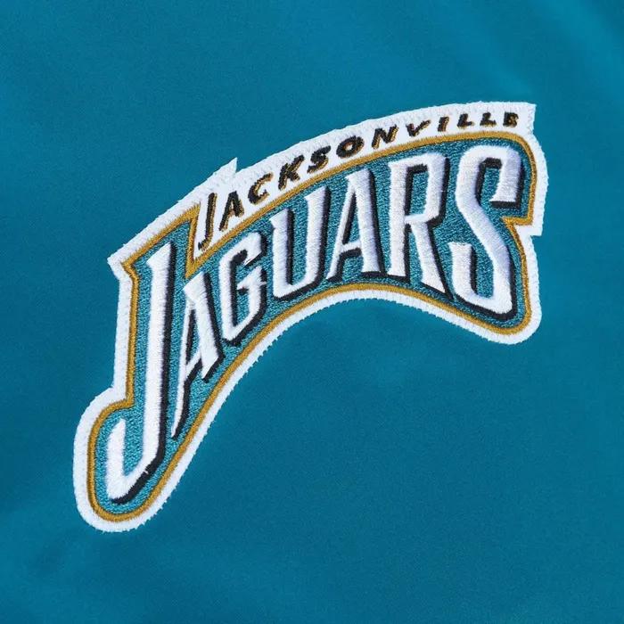 Men039s NFL Mitchell and Ness Heavyweight Satin Jacket Jacksonville Jaguars Men039s NFL Mitchell and Ness Heavyweight Satin Jacket Jacksonville Jaguars