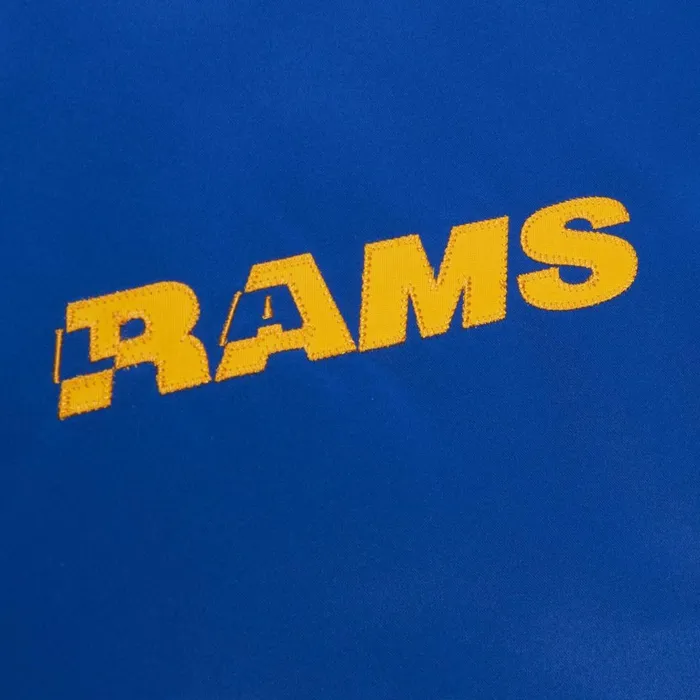Men039s NFL Mitchell and Ness Heavyweight Satin Jacket Los Angeles Rams Men039s NFL Mitchell and Ness Heavyweight Satin Jacket Los Angeles Rams