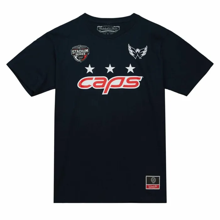 Men039s NHL Mitchell and Ness SS Caps Tee Washington Capitals