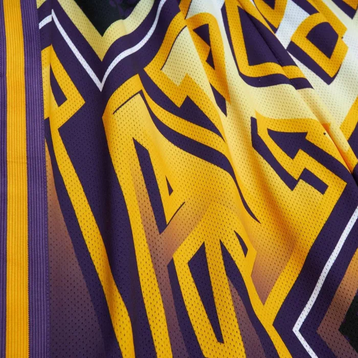Men039s Shorts Mitchell and Ness Big Face 70 Fashion Shorts Los Angeles Lakers Men039s Shorts Mitchell and Ness Big Face 70 Fashion Shorts Los Angeles Lakers