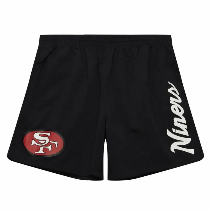 Men039s Shorts Mitchell and Ness Team Essentials Nylon Shorts San Francisco 49ers Men039s Shorts Mitchell and Ness Team Essentials Nylon Shorts San Francisco 49ers