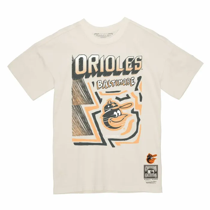 Men039s TShirts and Tops Mitchell and Ness Sidewalk Sketch Tee Baltimore Orioles Men039s TShirts and Tops Mitchell and Ness Sidewalk Sketch Tee Baltimore Orioles