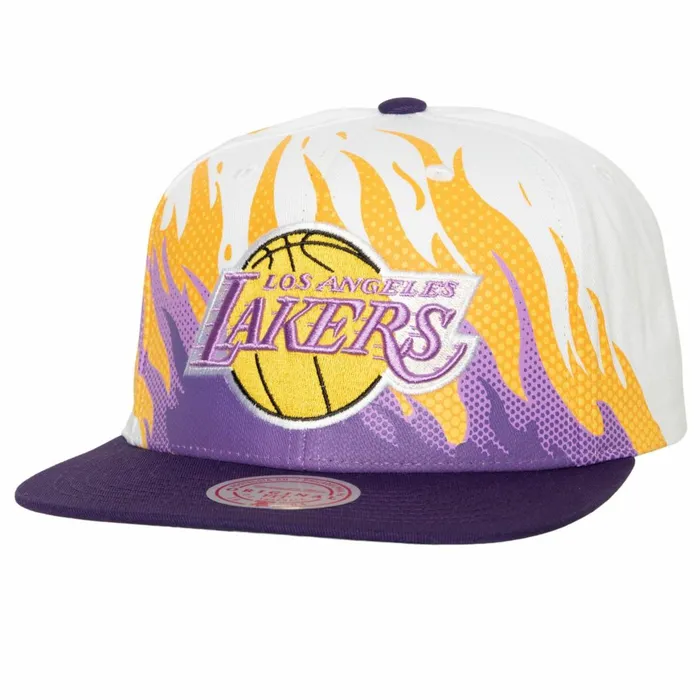 Men039sWomen039s Snapback 1921 Styles Mitchell and Ness Hot Fire Snapback HWC Los Angeles Lakers