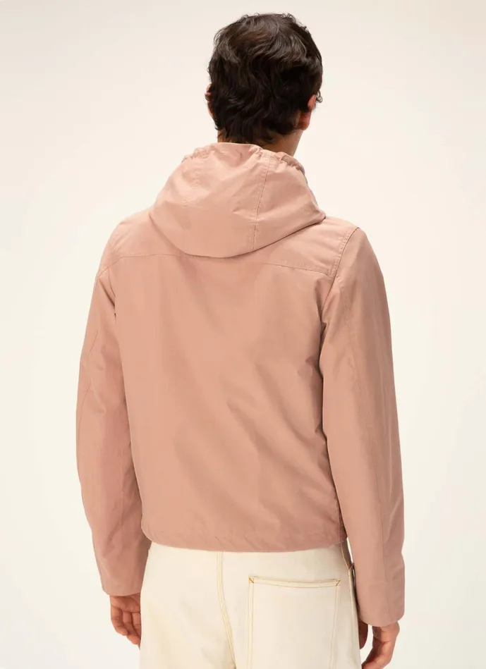 Men Bally Outerwear Hooded Jacket 8211 Techno Cotton Outerwear In Pink