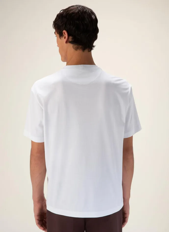 Men Bally Shirts And TShirts 1851 TShirt 8211 Cotton Top In White