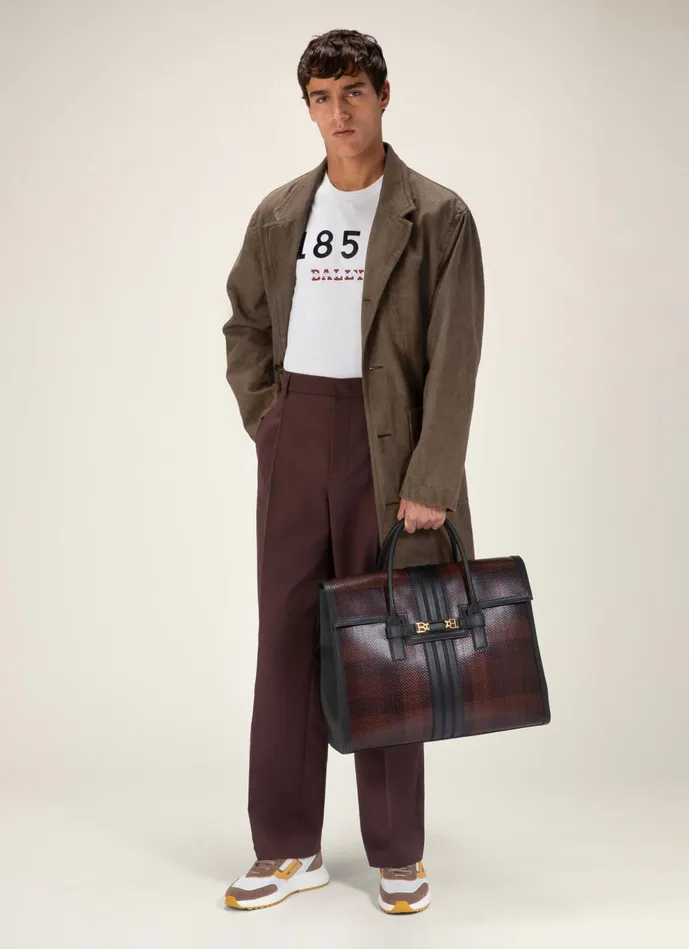 Men Bally Shirts And TShirts 1851 TShirt 8211 Cotton Top In White