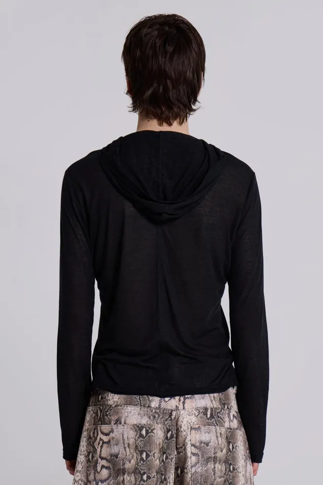 Men Black Mist Hoodie Jaded London Hoodies and Sweatshirts