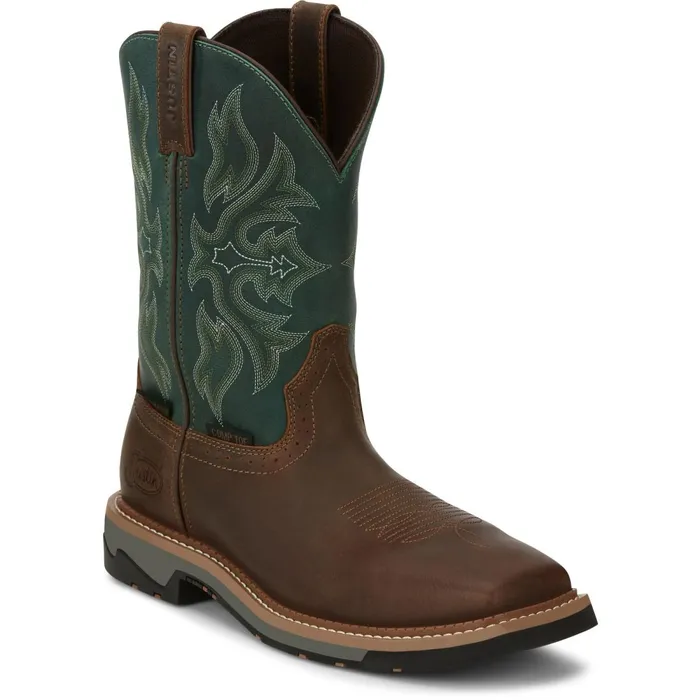 MEN Bolt 11034 Waterproof Comp Toe Cedar Justin Boots Work