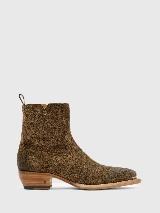 Men Boots John Varvatos CROSBY ZIP BOOT Lt Caramel