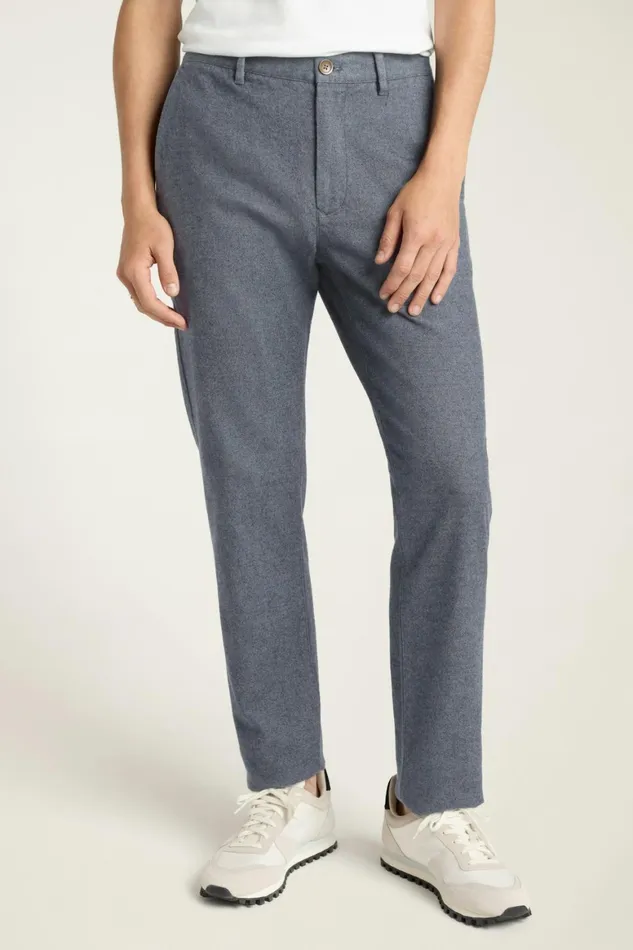 Men Brushed Twill Chino Navy Blue Bonobos Chinos
