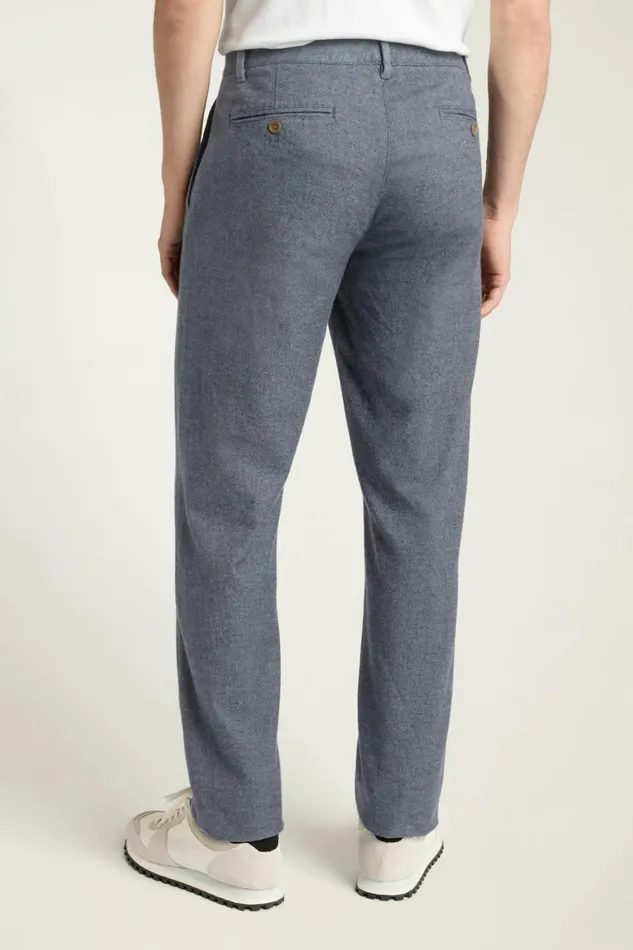 Men Brushed Twill Chino Navy Blue Bonobos Chinos