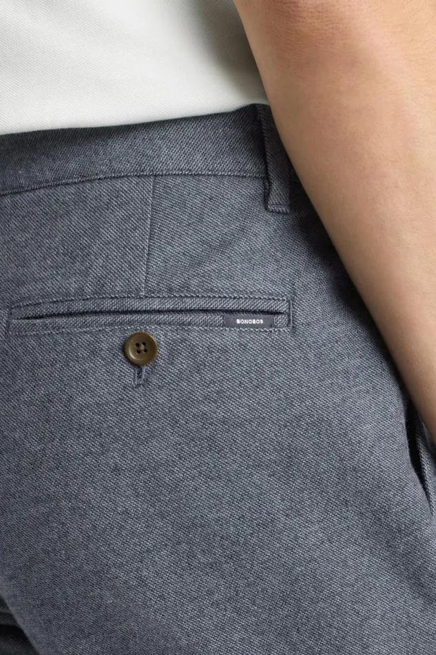 Men Brushed Twill Chino Navy Blue Bonobos Chinos