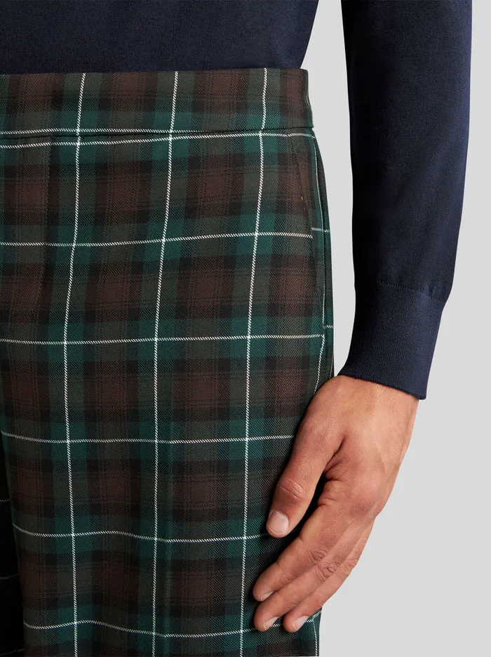 Men Check Pattern Trousers Etro Trousers