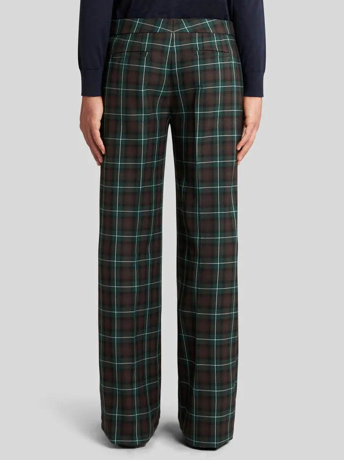 Men Check Pattern Trousers Etro Trousers