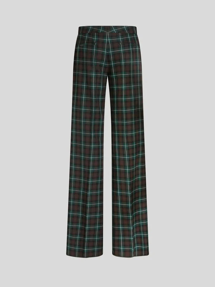 Men Check Pattern Trousers Etro Trousers
