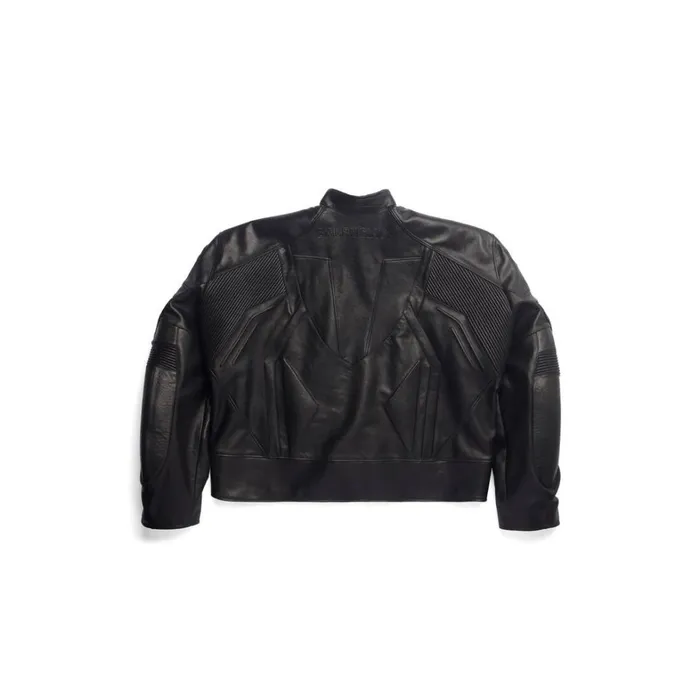 Men Coats and Jackets Balenciaga Oversized Biker Jacket In Black