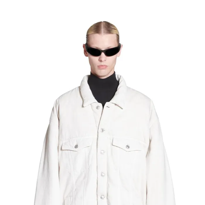 Men Coats and Jackets Balenciaga Padded Jacket In White