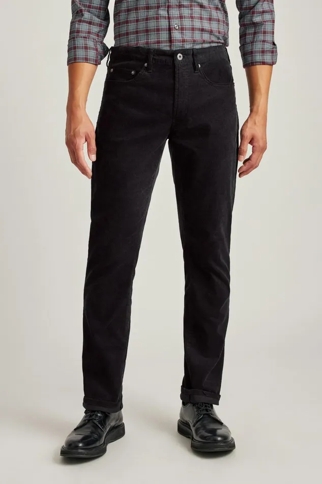 Men Corduroy 5Pocket Pants Black Bonobos 5Pocket Pants