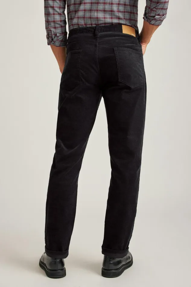 Men Corduroy 5Pocket Pants Black Bonobos 5Pocket Pants