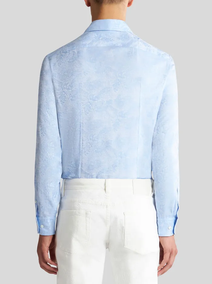 Men Cotton Jacquard Shirt Etro Shirts