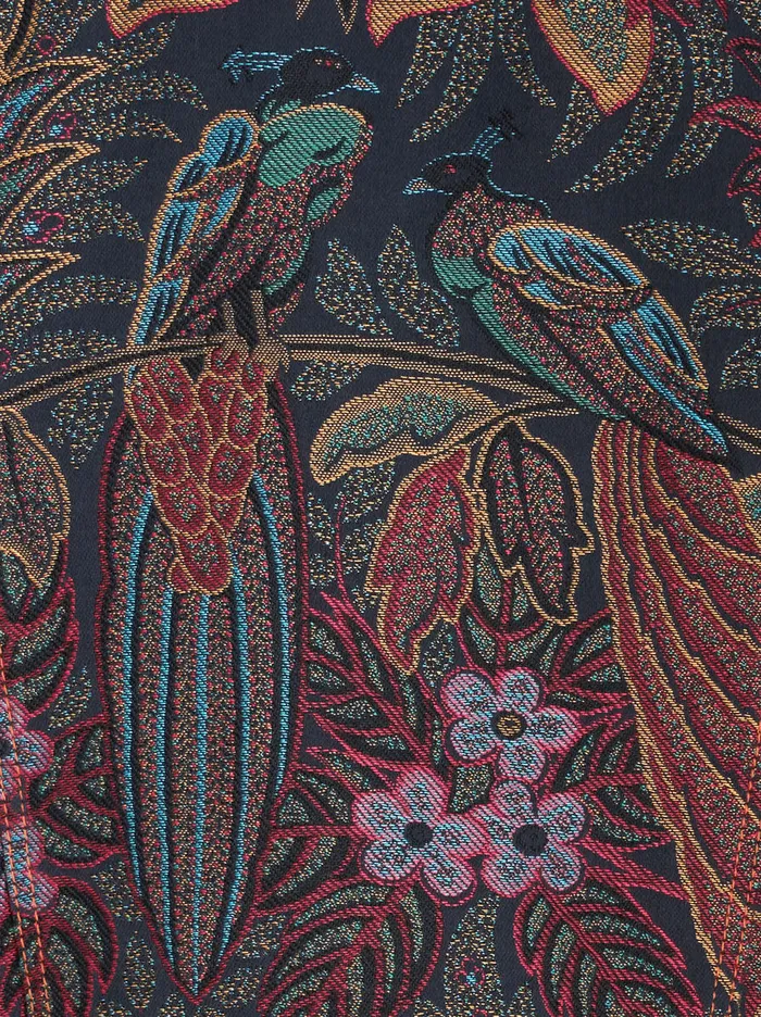 Men Denim Jacquard Jacket Etro Coats And Outerwear