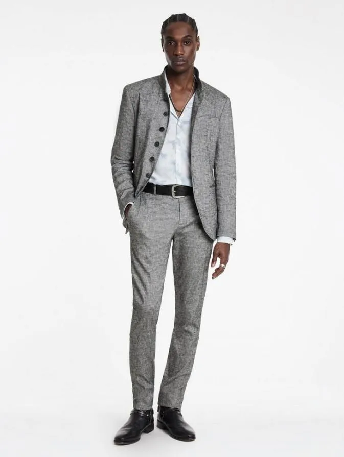 Men Dress Pants John Varvatos MERCER PANTS Med Grey