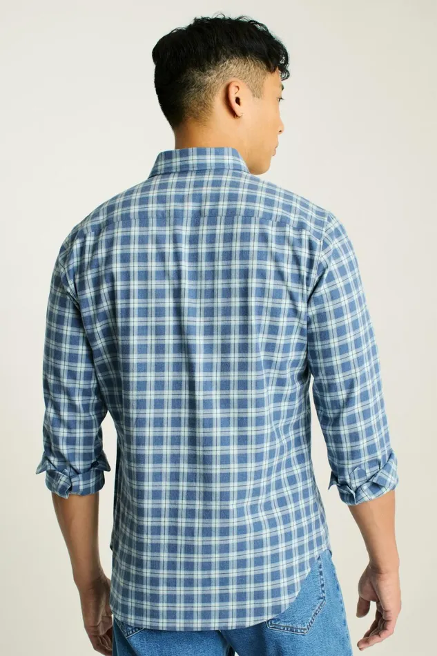 Men Everyday Lightweight Flannel Shirt Nomad Plaid Bonobos Casual Shirts