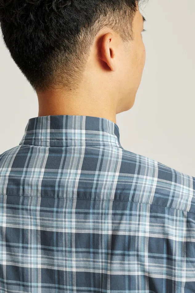 Men Everyday Shirt Breezy Blue Plaid Bonobos Casual Shirts