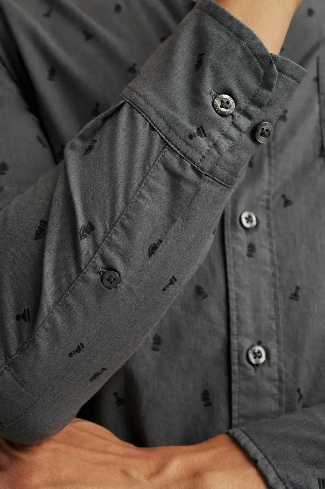 Men Everyday Shirt Grey Checkmate Bonobos Casual Shirts