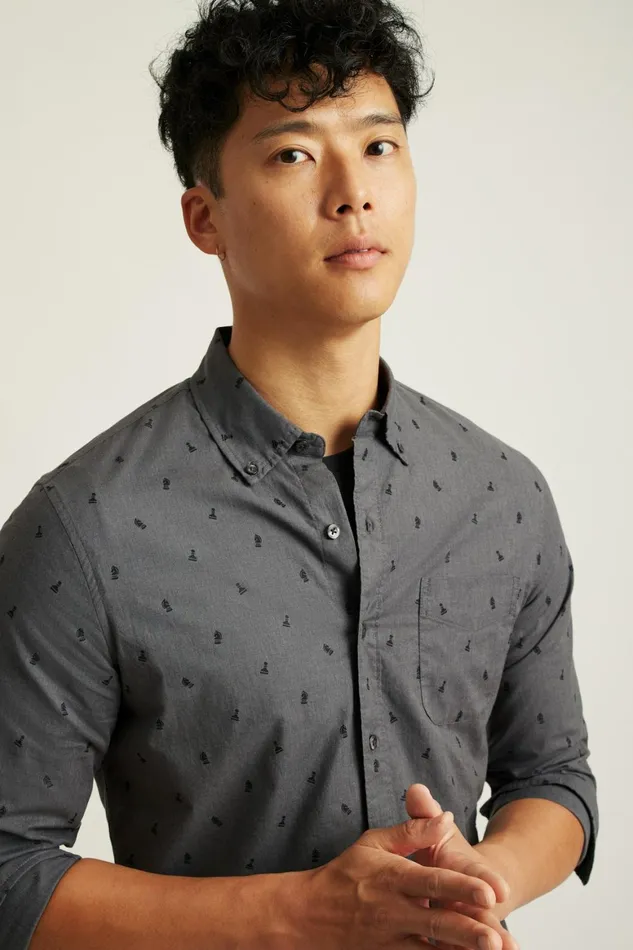 Men Everyday Shirt Grey Checkmate Bonobos Casual Shirts