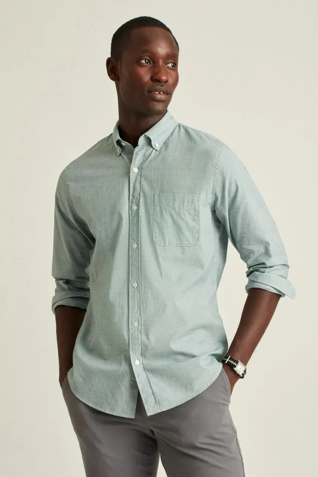 Men Everyday Shirt Night Aqua End On End Bonobos Casual Shirts
