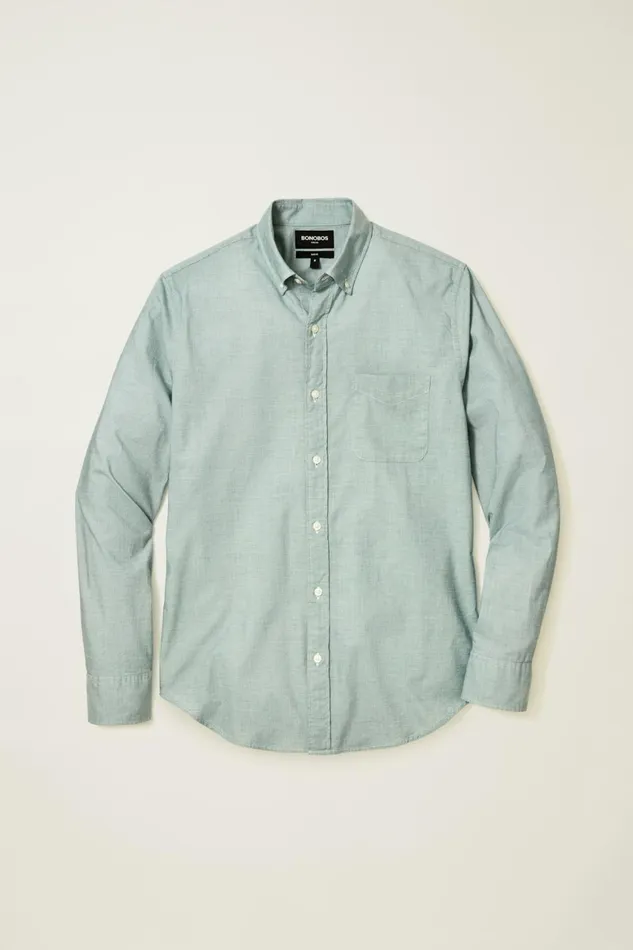 Men Everyday Shirt Night Aqua End On End Bonobos Casual Shirts