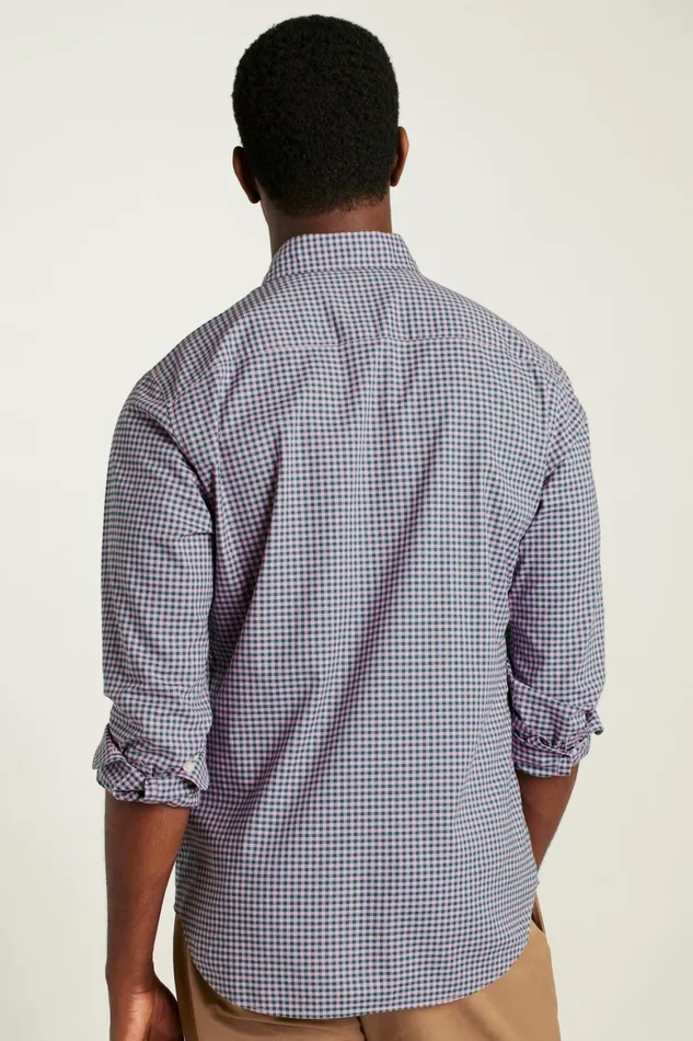 Men Everyday Shirt Rose Teal Gingham Bonobos Casual Shirts