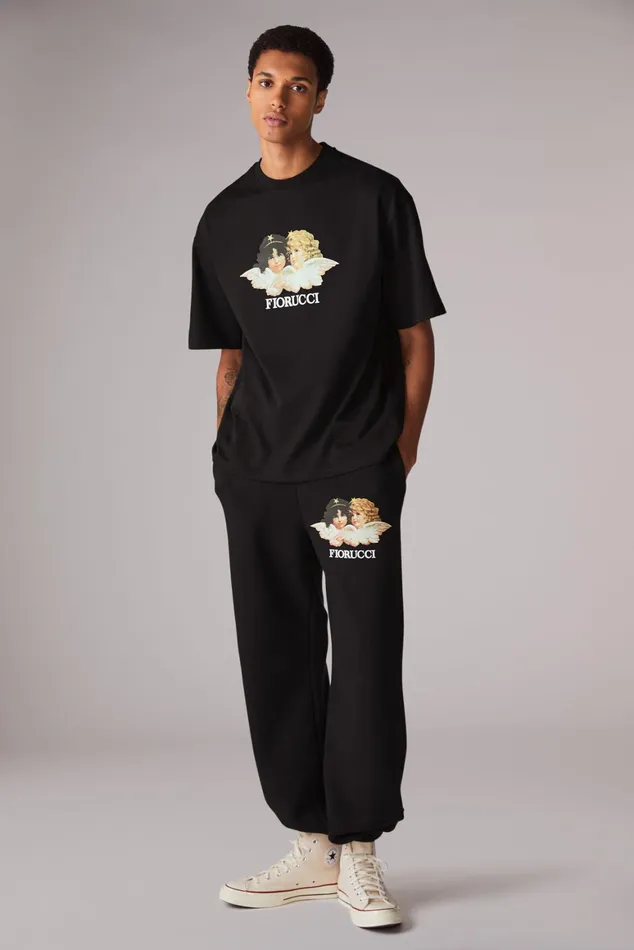 Men Fiorucci TShirts and Tops Angels TShirt Black