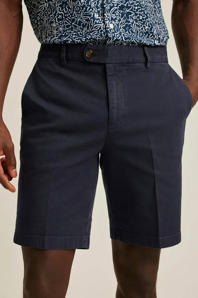Men Italian Stretch Chino Shorts Maritime Blue Bonobos Chino Shorts