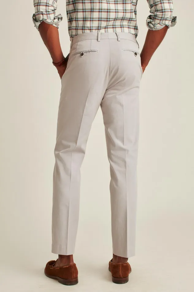 Men Italian Stretch Chinos Silver Mist Bonobos Chinos